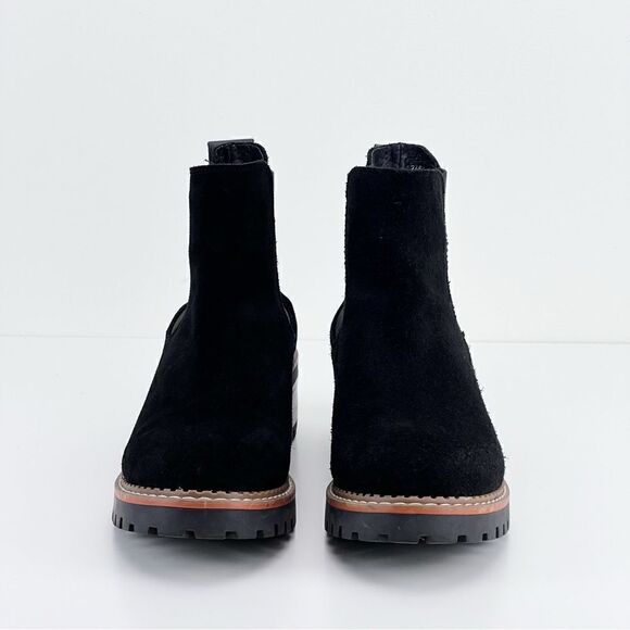 Bertuchi Black Suede Slip on Chelsea Boots - Picture 3 of 12